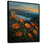 Orange Flowers By The Coast I