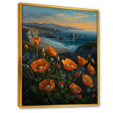 Orange Flowers By The Coast I