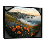 Orange Flowers By The Coast III