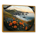 Orange Flowers By The Coast III