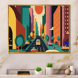 Futuristic Cityscape With Cars II