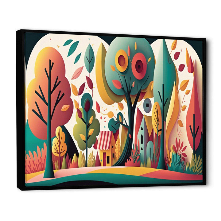 Futuristic Cityscape With Trees I