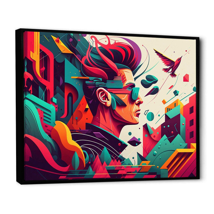 Colorful Side Profile Of Rocker