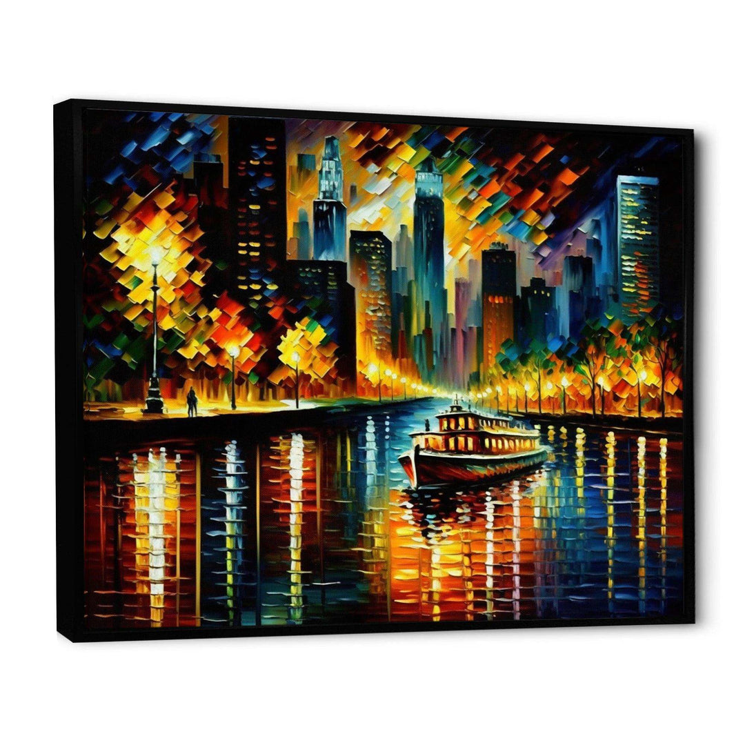 Chicago River View In The Fall I