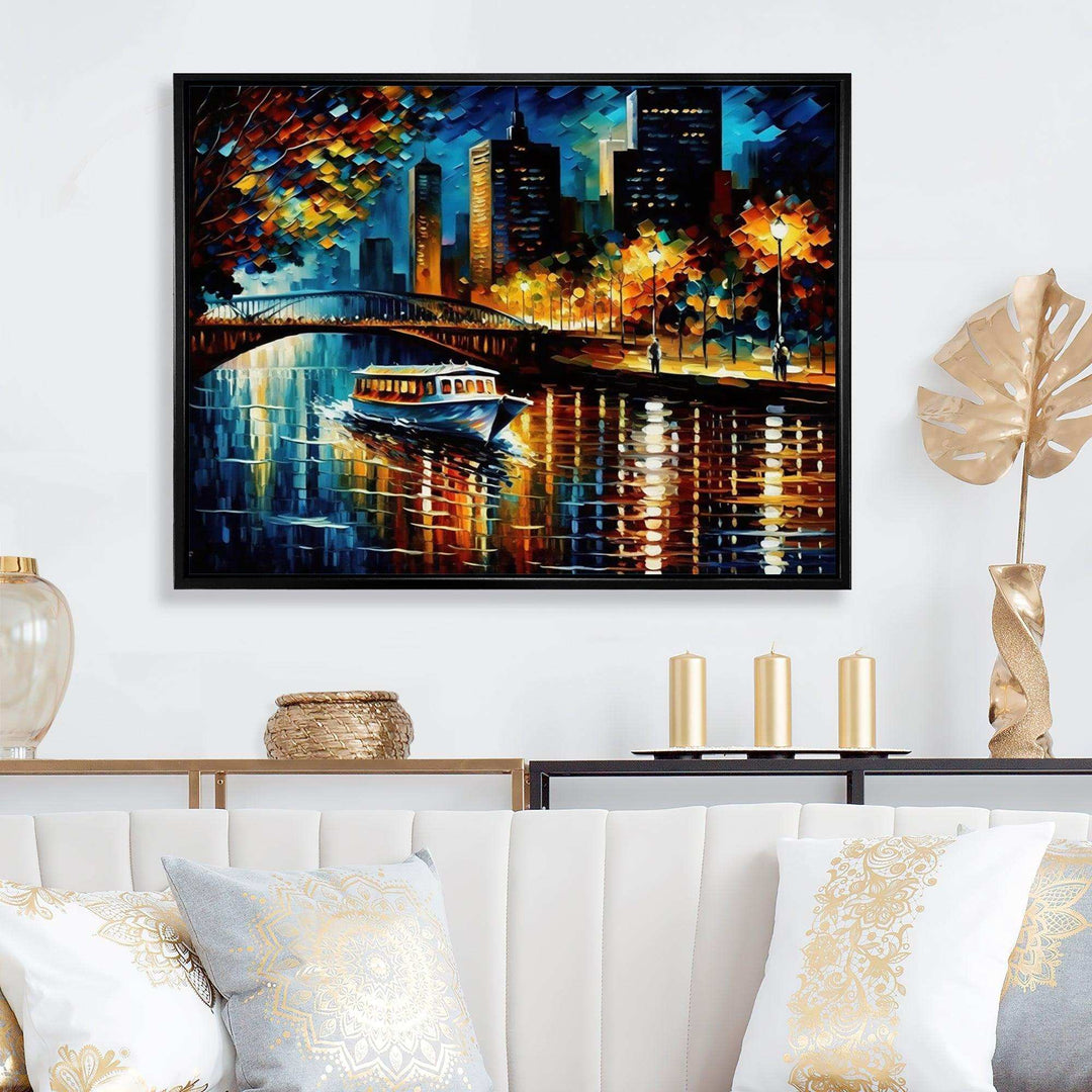 Chicago River View In The Fall II