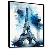 Paris Eiflel Tower Grey And Blue