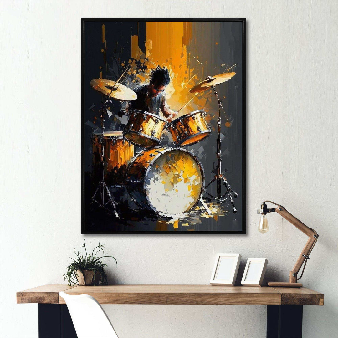 Drummer On Stage