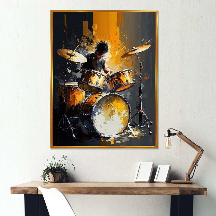 Drummer On Stage