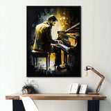 Man Playing Piano I