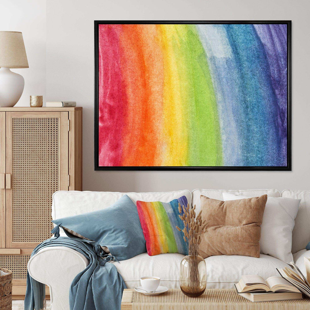 Flowing Rainbow Colors - Modern Wall Art Prints