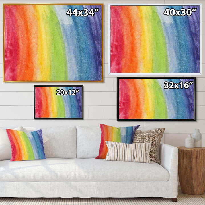 Flowing Rainbow Colors - Modern Wall Art Prints