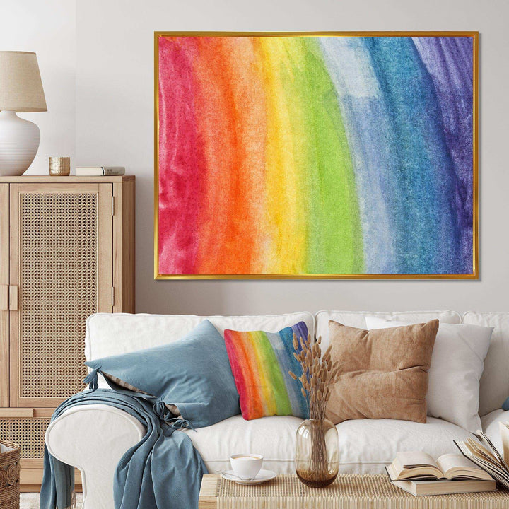 Flowing Rainbow Colors - Modern Wall Art Prints