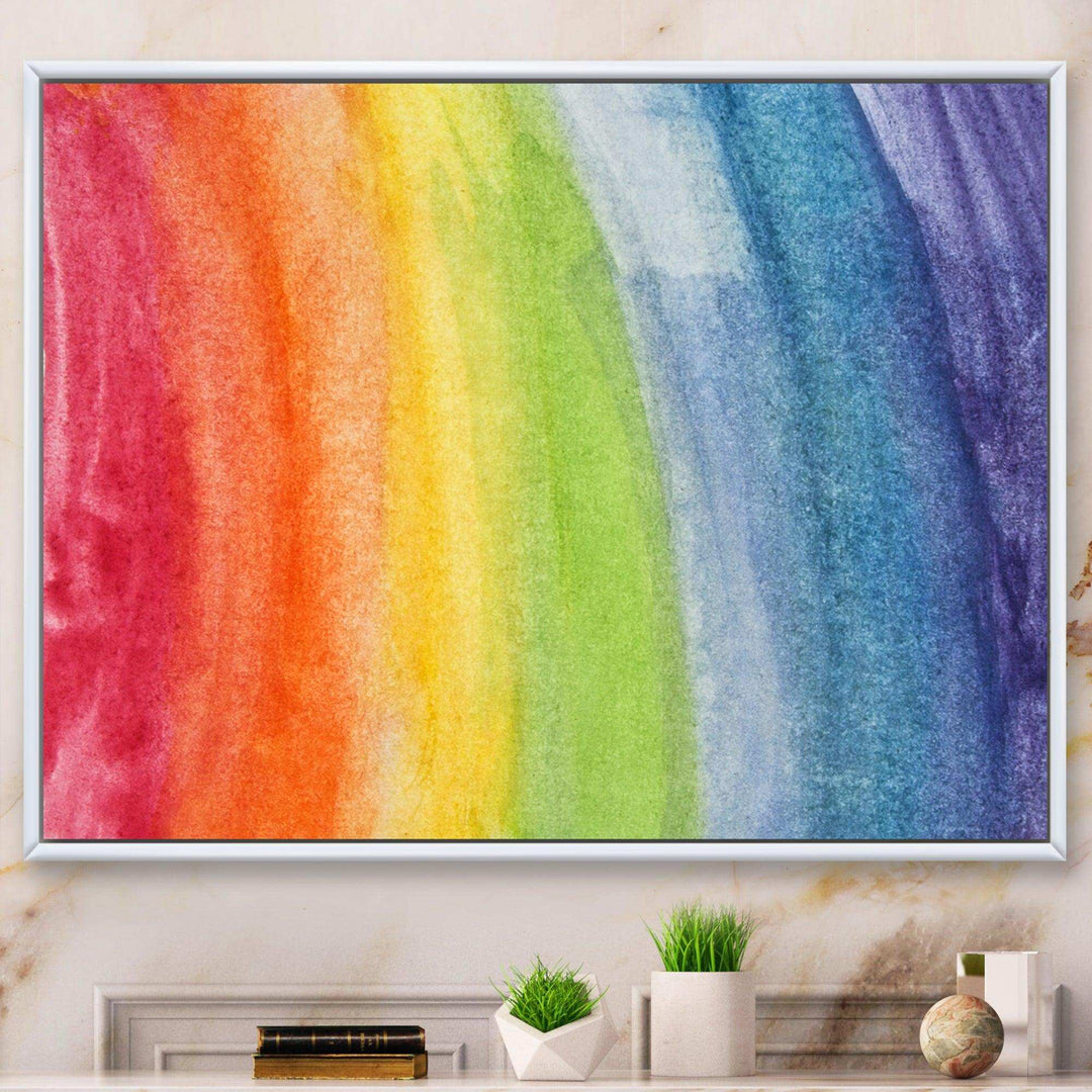 Flowing Rainbow Colors - Modern Wall Art Prints