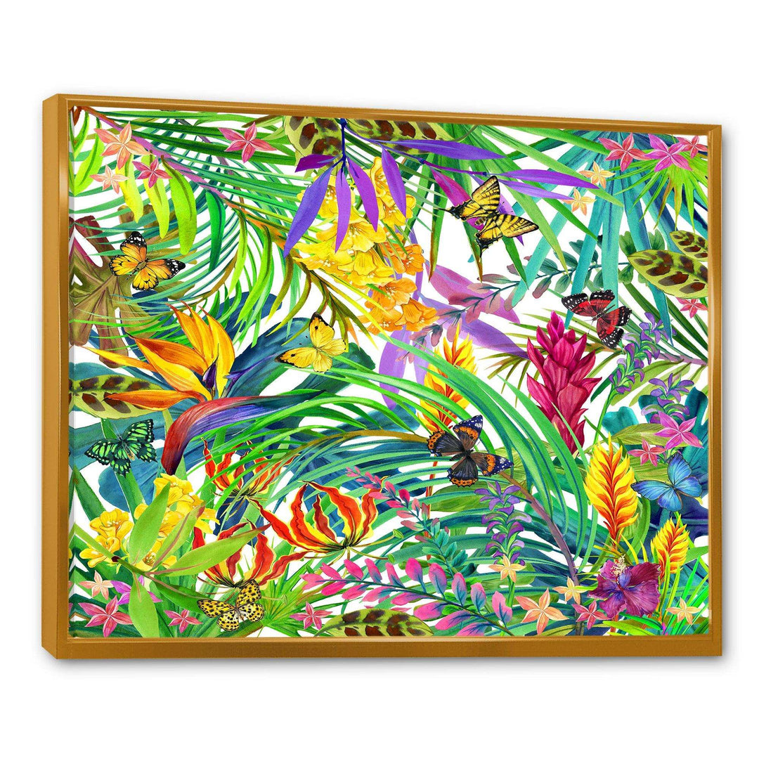 Tropical Leaves and Flowers