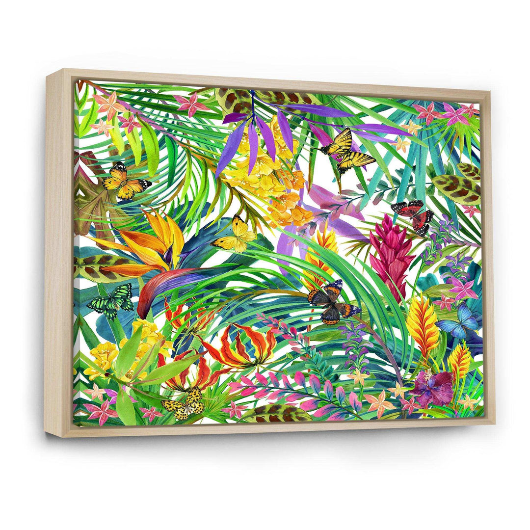 Tropical Leaves and Flowers