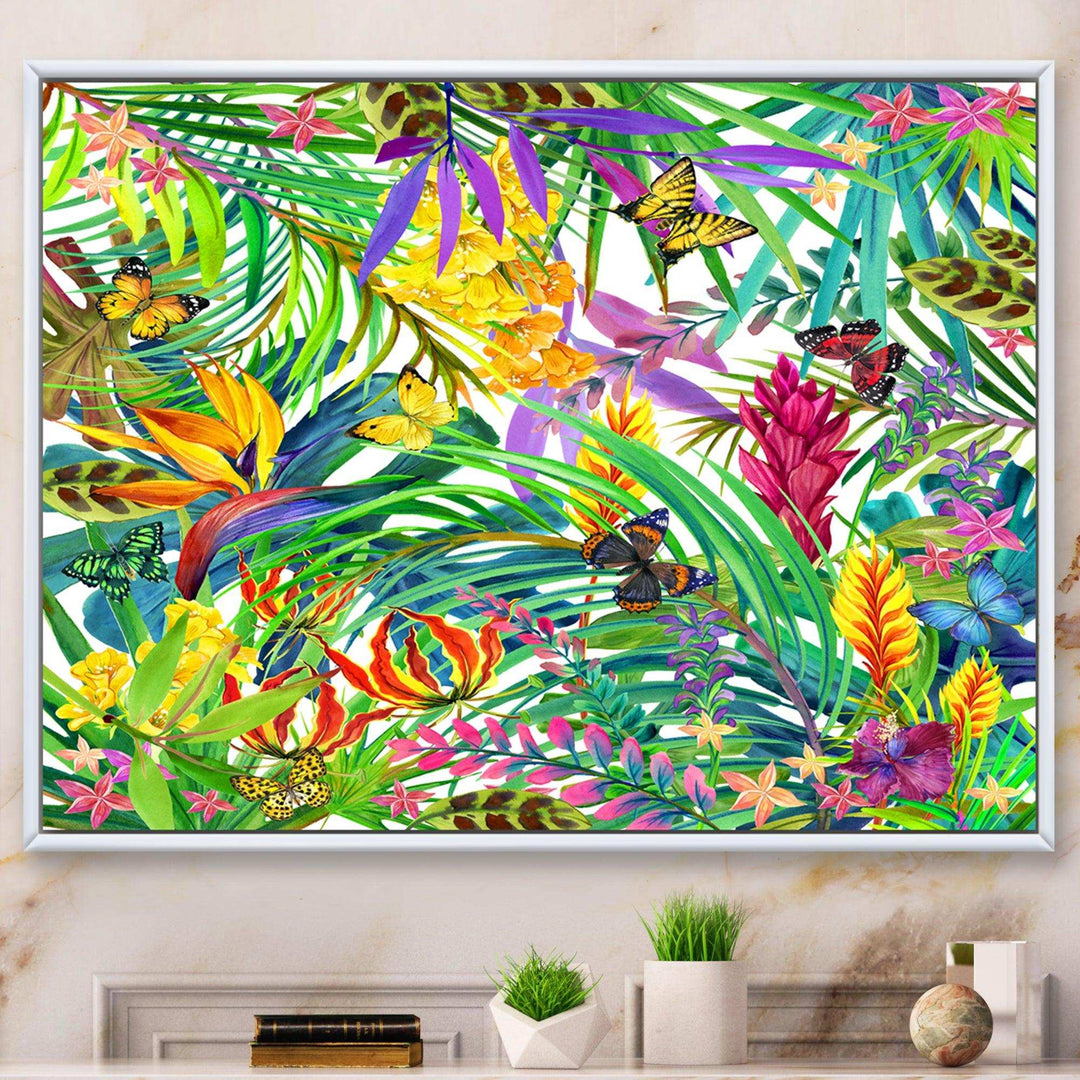 Tropical Leaves and Flowers