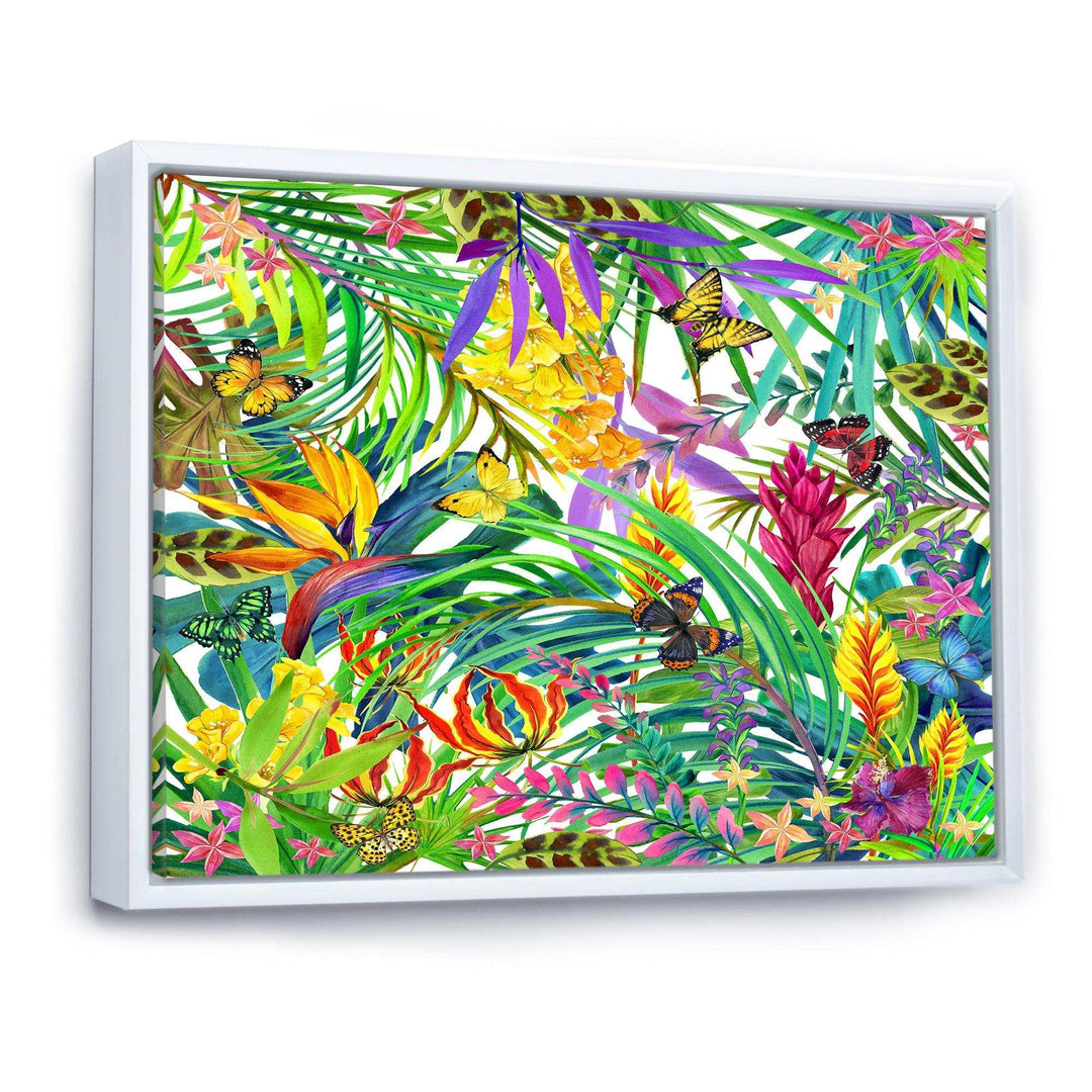 Tropical Leaves and Flowers