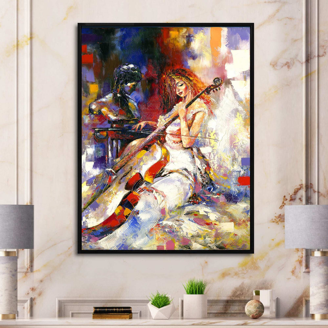 The Guitarists - Modern Living Room Wall Decor