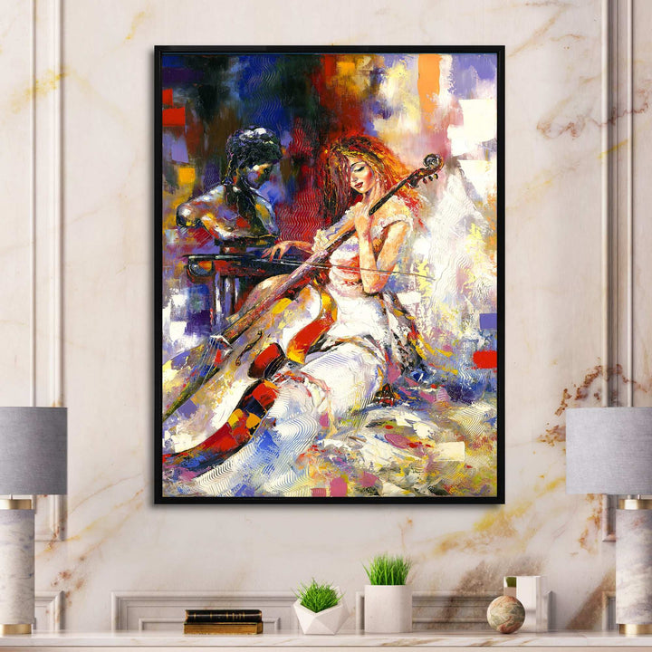 The Guitarists - Modern Living Room Wall Decor