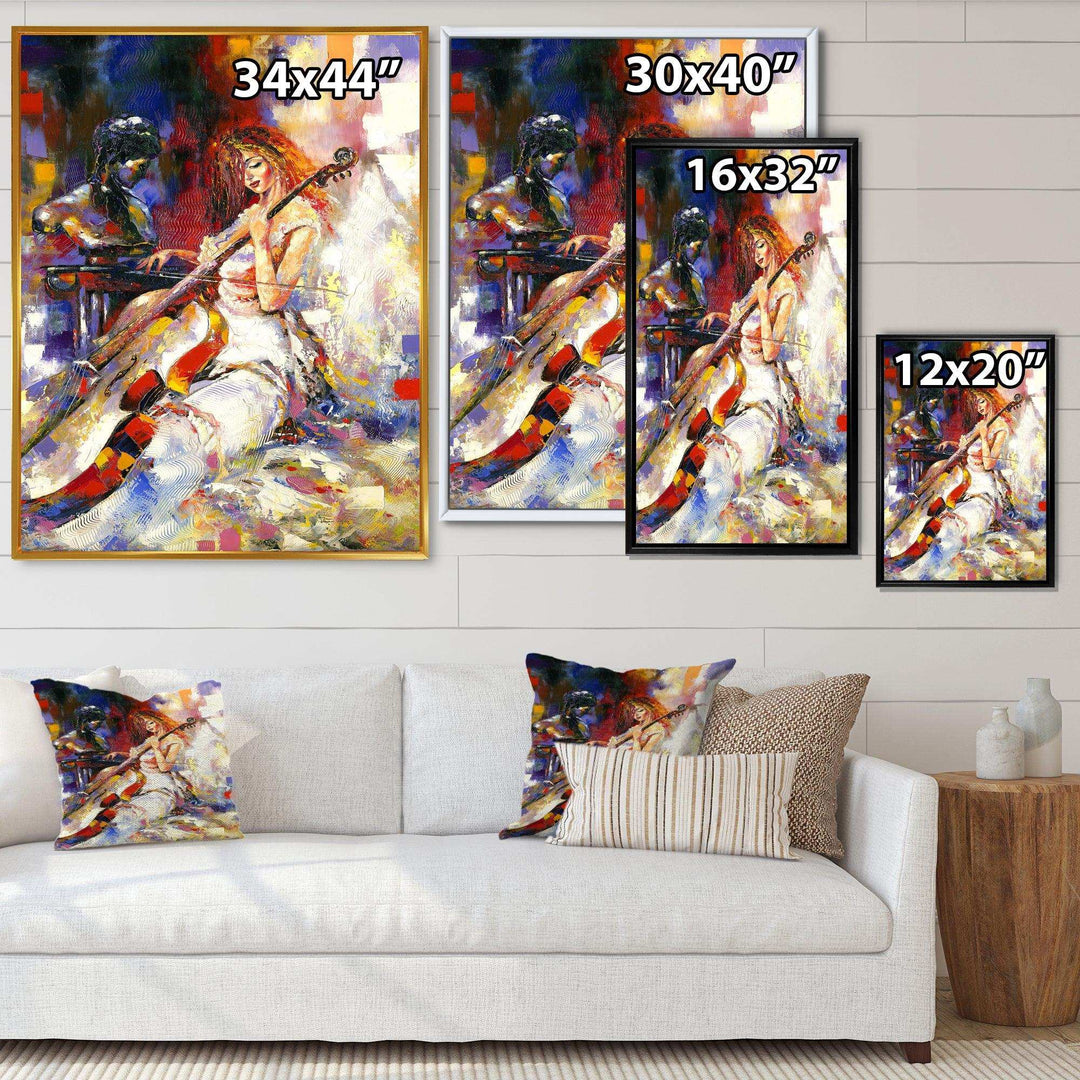 The Guitarists - Modern Living Room Wall Decor
