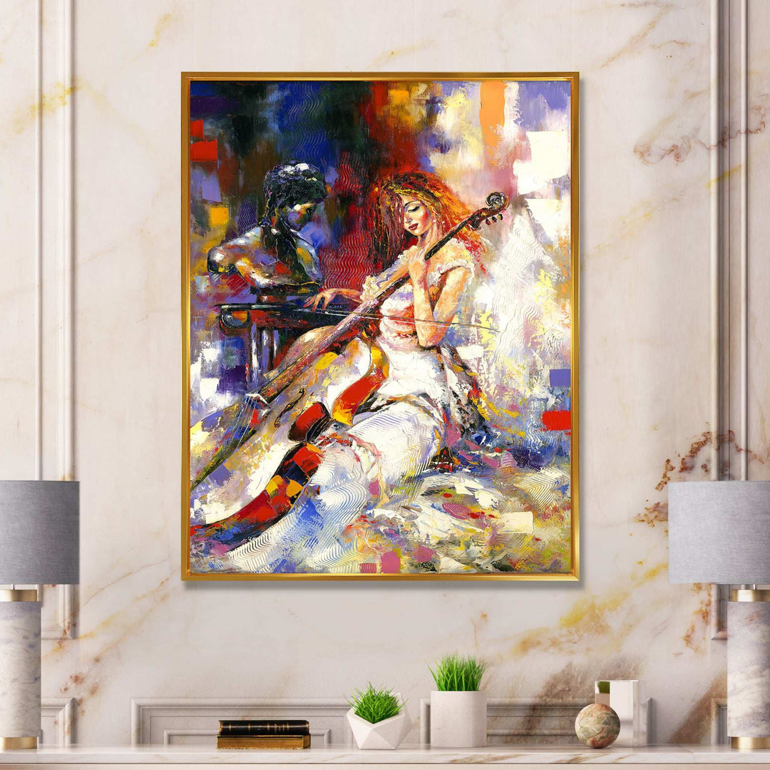 The Guitarists - Modern Living Room Wall Decor