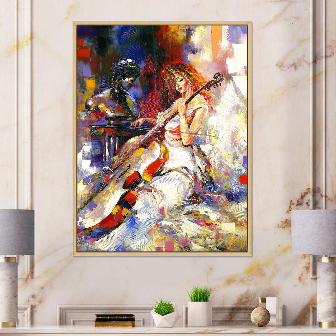 The Guitarists - Modern Living Room Wall Decor
