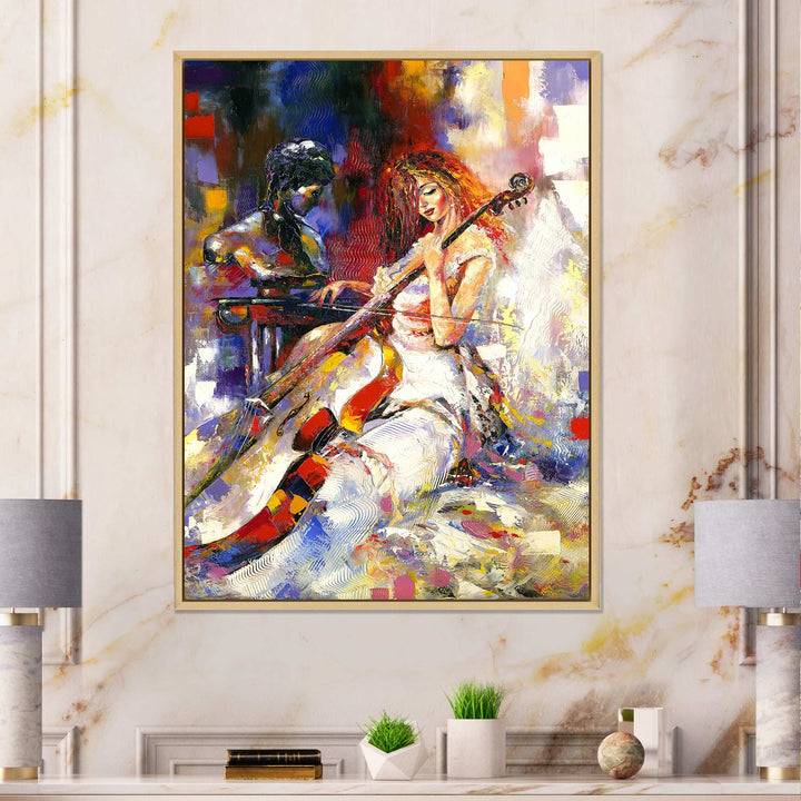 The Guitarists - Modern Living Room Wall Decor