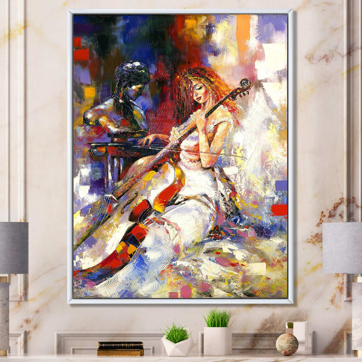 The Guitarists - Modern Living Room Wall Decor