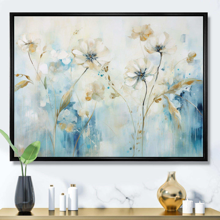 Blue Botanical Garden I - Modern Bedroom Wall Art