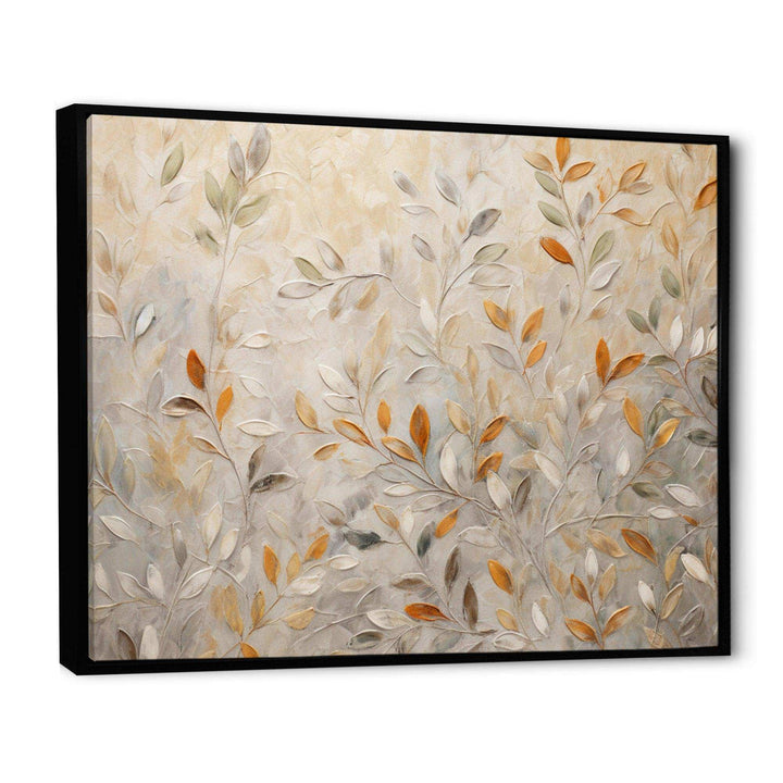 Beige Botanical Impressions I - Modern Canvas Wall Art