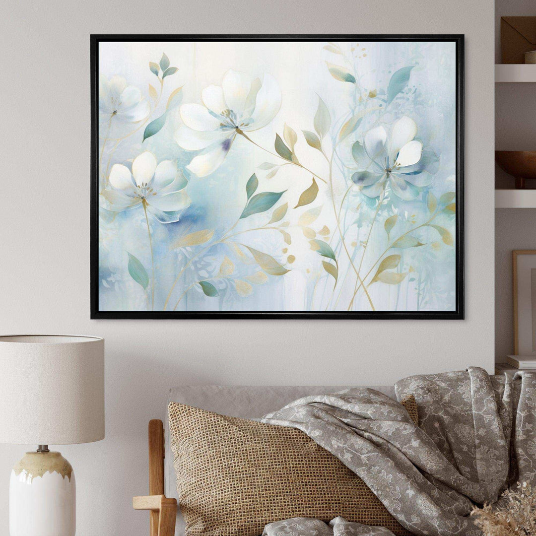 Blue Botanical Rhythms I - Modern Wall Art Prints