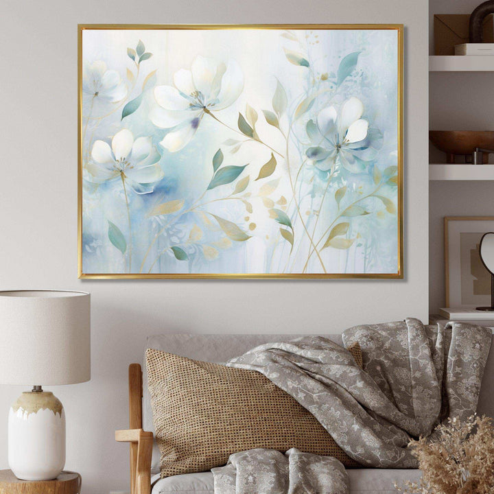 Blue Botanical Rhythms I - Modern Wall Art Prints