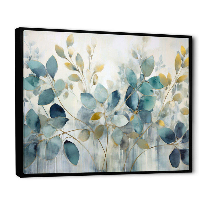 Blue Botanical Rhythms II - Modern Canvas Wall Art