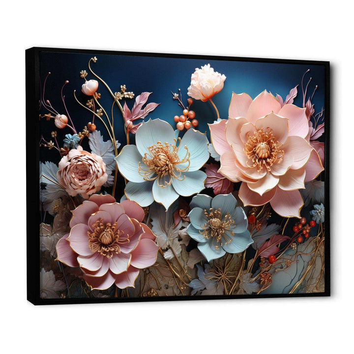 Blue Enchanted Gardens I - Modern Wall Art Prints
