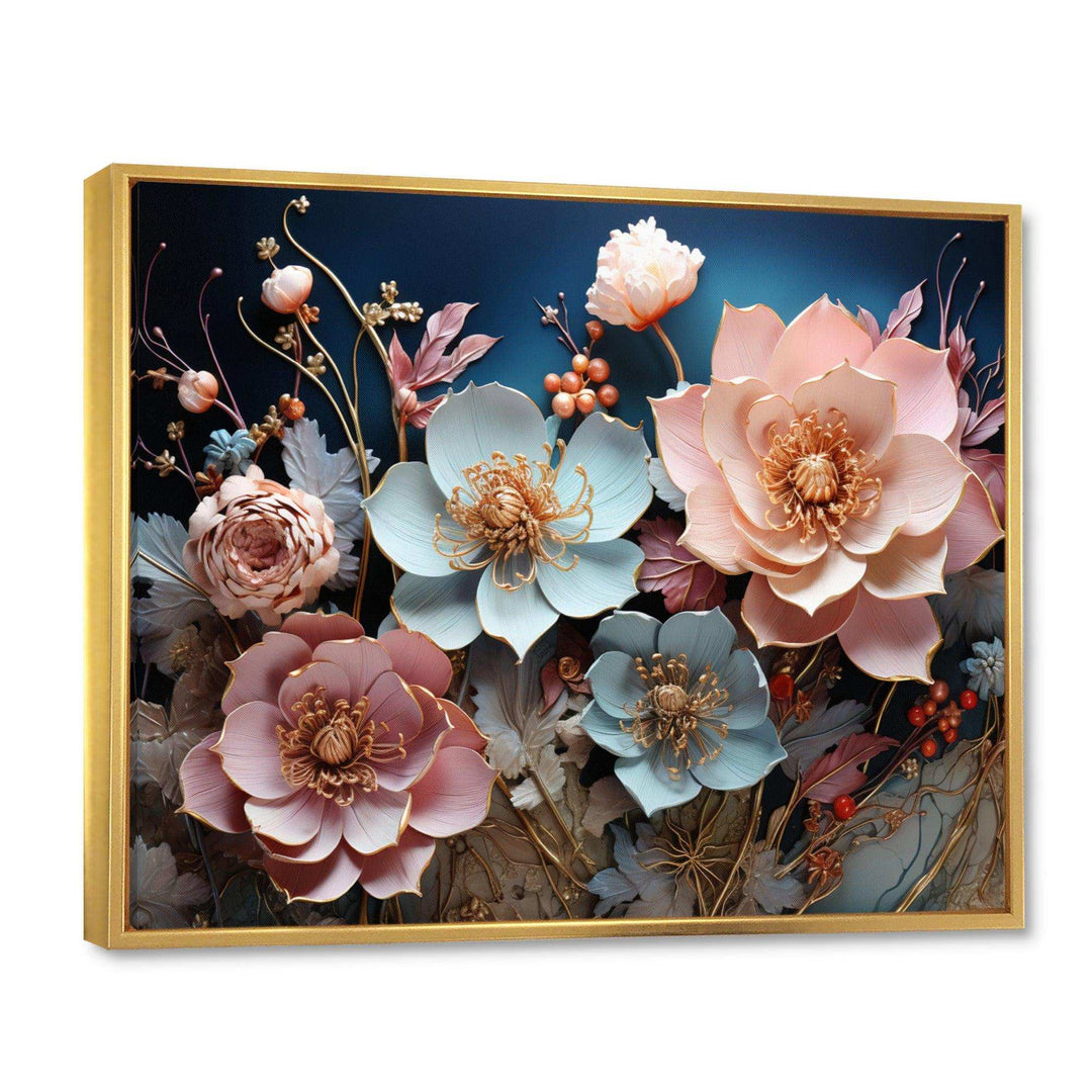 Blue Enchanted Gardens I - Modern Wall Art Prints