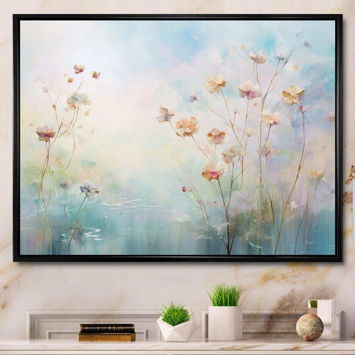 Blue Enchanted Gardens II - Modern Canvas Wall Art