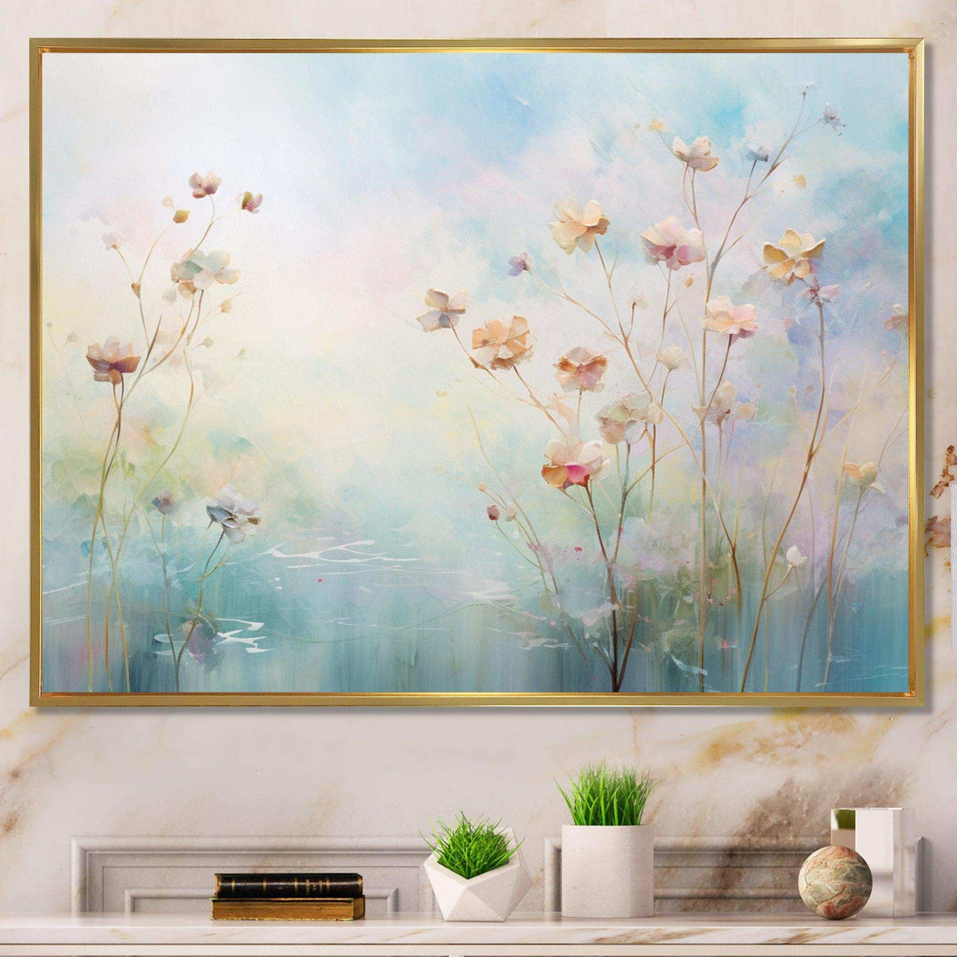 Blue Enchanted Gardens II - Modern Canvas Wall Art