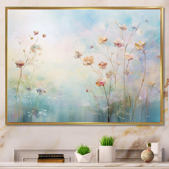Blue Enchanted Gardens II - Modern Canvas Wall Art