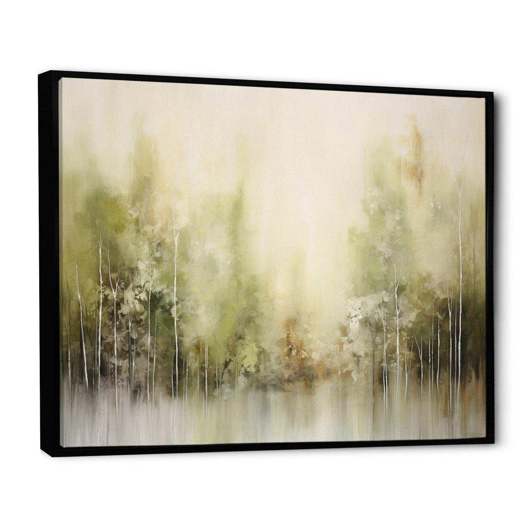 Beige Ethereal Forest I - Modern Living Room Wall Decor