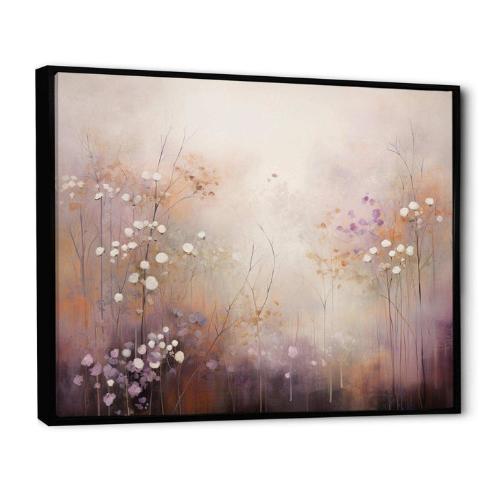 Beige Ethereal Forest II - Modern Bedroom Wall Art