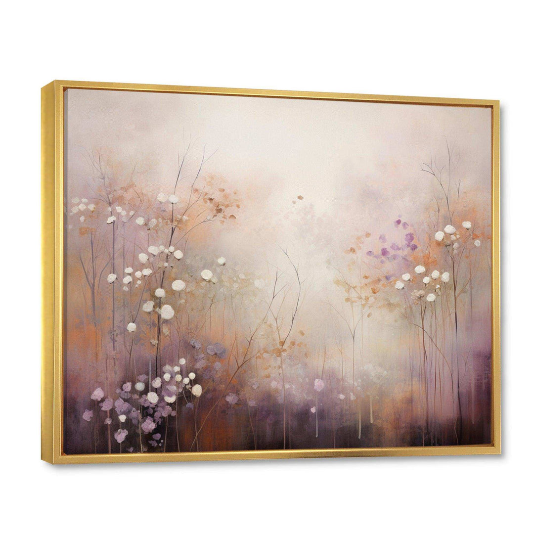Beige Ethereal Forest II - Modern Bedroom Wall Art
