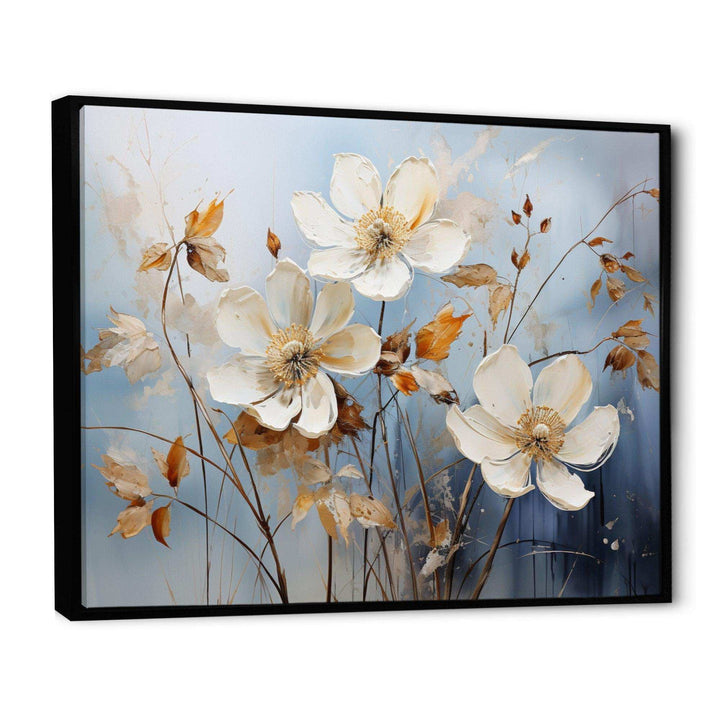 Blue Muted Botanicals I - Modern Bedroom Wall Art