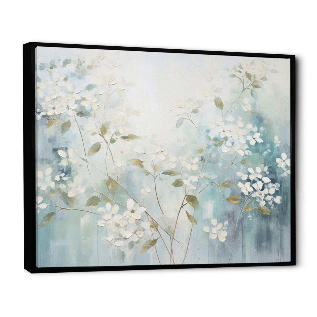 Blue Tranquil Gardens I - Modern Living Room Wall Decor