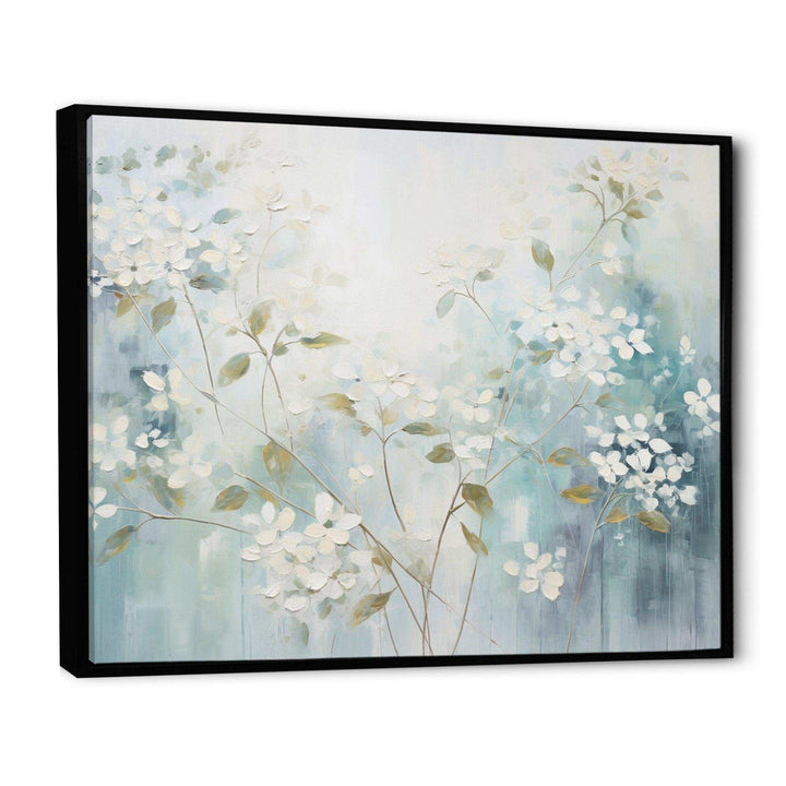 Blue Tranquil Gardens I - Modern Living Room Wall Decor