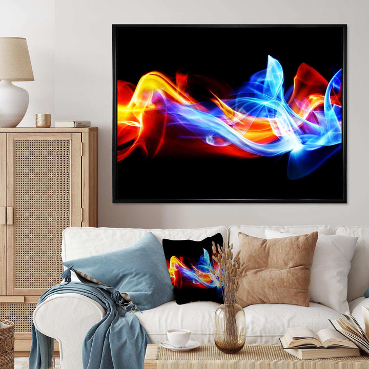 Fire and Ice - Modern Bedroom Wall Art