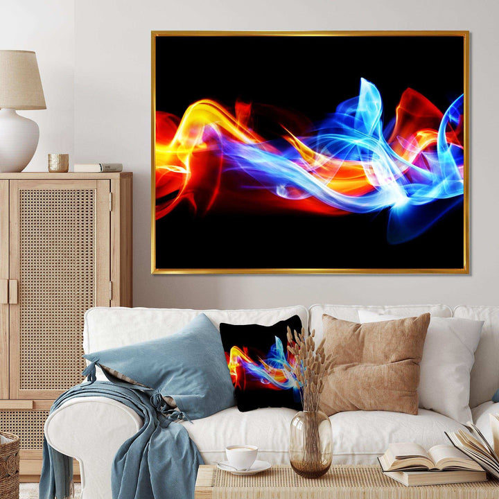 Fire and Ice - Modern Bedroom Wall Art