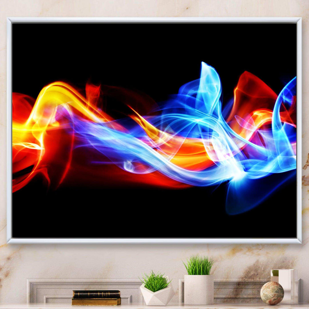 Fire and Ice - Modern Bedroom Wall Art