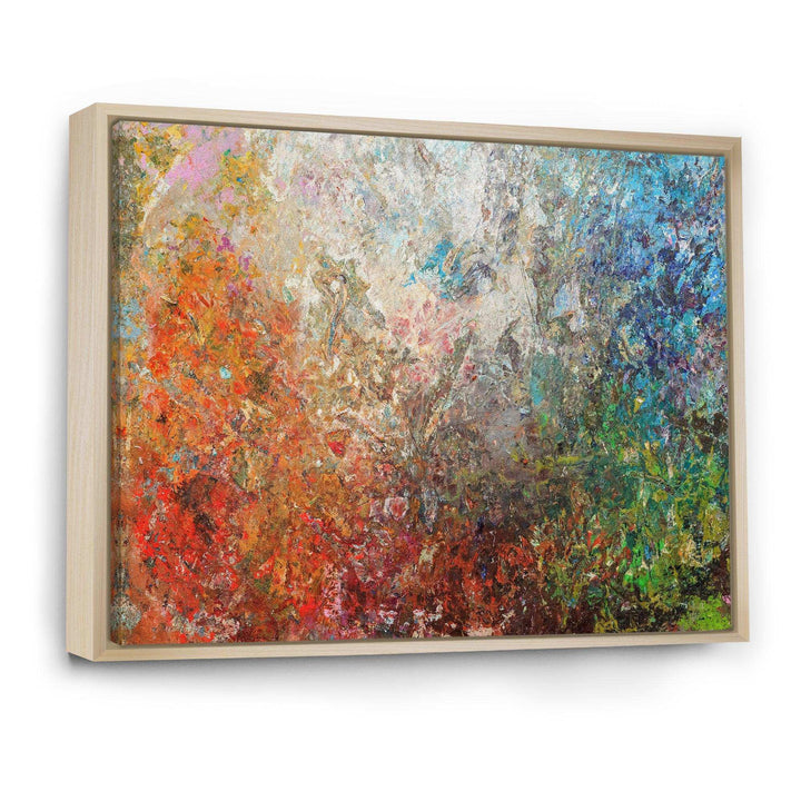 Board Stained Abstract Art - Modern Living Room Wall Decor
