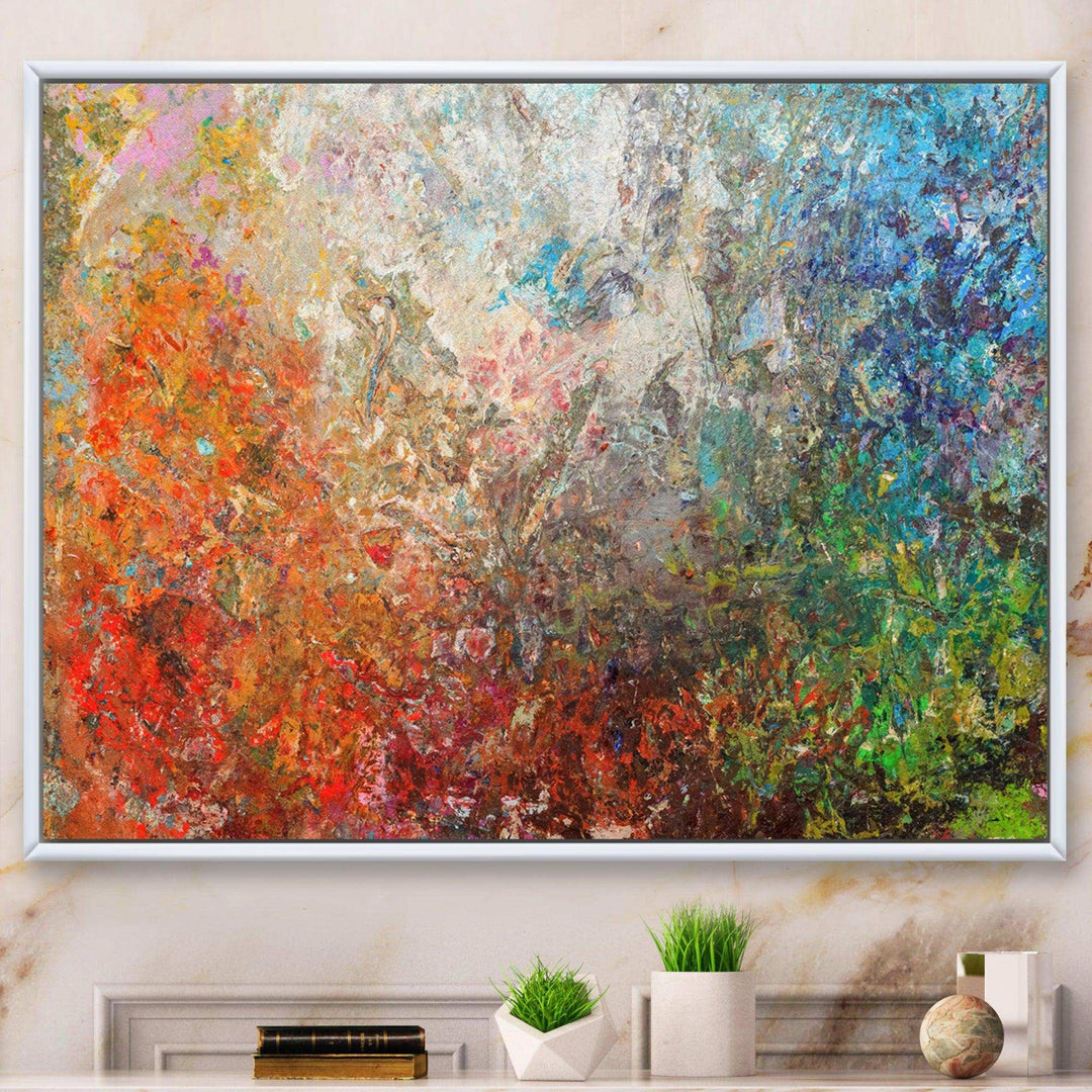 Board Stained Abstract Art - Modern Living Room Wall Decor