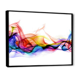 Abstract Smoke Framed Canvas Vibrant Black - 1.5" Thick